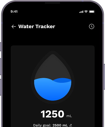 Water Tracker App Screen